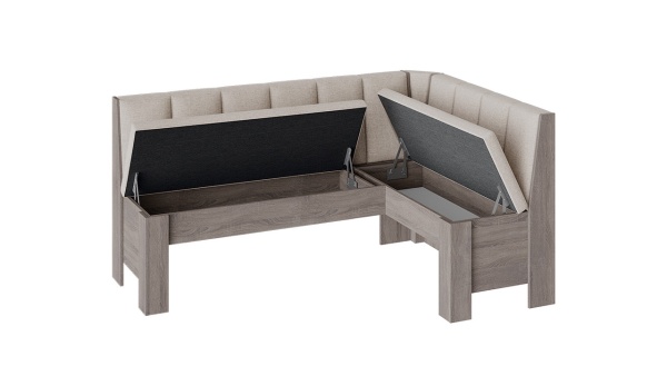 Обеденная группа «Гонконг» №1 (Дуб Сонома трюфель/Рогожка Бежевая)