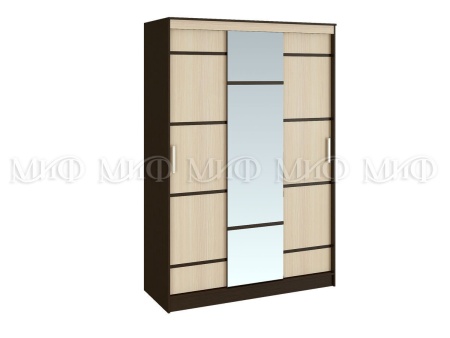Шкаф-Купе Сицилия Венге/Белфорт (Ш -1500 × В -610 × Г-588 мм)