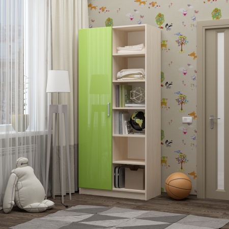 Шкаф Ириска-9 МДФ (Ш-1000 х В-2000 х Г-440 мм)/Разные Цвета