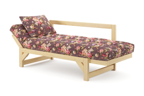 Диван кушетка Амбер бордовый 