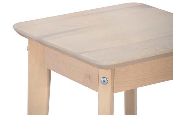 Табурет на венских ножках выбеленная береза